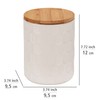 WENKO Maya Storage Tin Made of High-Quality White Ceramic with