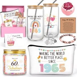 60th Birthday Gifts for Her, 60th Birthday Gifts for Women, 1965 Birthday Gifts, 60 Year Old Birthday Gifts for Women, Cool Gifts for Women 60s, 60th Birthday Decorations for Her, 60 Bday Gifts Idea