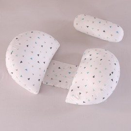 SHANNA Wedge Pregnancy Pillow for Sleeping, 2024 NEW Adjustable 100% Cotton Comfort Full Body & Maternity Pillow, Support Pillow for Pregnant, Nursing Pillow Removable Cover(Triangle White)