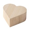 6 Piece Small Wooden Box Unfinished Wooden Treasure Box with