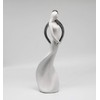 FeinKnick Harmonious Pair in Silver – Modern Sculpture 28 cm