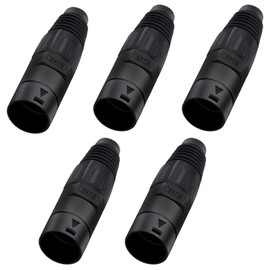 PENGLIN Pack of 5 RJ45 Ethernet Panel Socket IP67 Waterproof Network Socket, Outdoor Feed-Through Network Socket, RJ45 8P8C CAT5/6/5e Ethernet LAN Connection Adapter