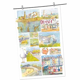 Emma Ball, Dorset Tea Towel