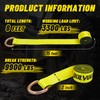 Bolvixor 8 Pack 2" x 96" Lasso Strap - 9900LBS