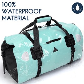 Haimont Waterproof Duffel Bag Roll-top Dry Duffel Bag with Quick-Fixed Straps for Motorcycling, Rafting, Boating, SUP, Kayaking, Travel,70L