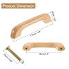 sourcing map 10Pcs Wood Drawer Pulls Handles, 96 mm/3.8" Hole