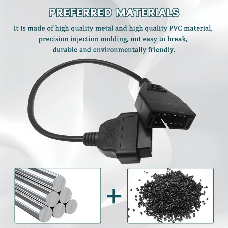 vvag OBD1 Scanner, OBD1 to OBD2 Adapter,15.75" OBD1 12-pin to