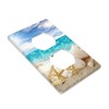 Seashells Ocean White Sand Beach Duplex Outlet Cover Wall Plates