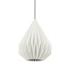 EGLO Minting Pendant Lamp Over Dining Table with Pleated Lampshade,