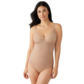 Wacoal Women's Elevated Allure Wirefree Shaping Bodysuit, Roebuck, 38D