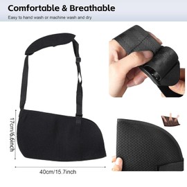 SUNGLITTER Arm Sling for Shoulder Injury - Breathable & Lightweight Arm Support for Men & Women - Ideal for Broken, Dislocated, Fracture, and Elbow Injuries - Universal Fit