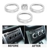 Air Conditioning Knob Ring,4Pcs A/C Knob Ring Trim Volume Adjuster