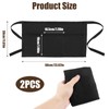 2 Pack Waist Apron with 3 Pockets, Short Half Chef