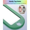 Uniclife 10 Pack 2 Inch Heavy Duty Plastic Keyrings in