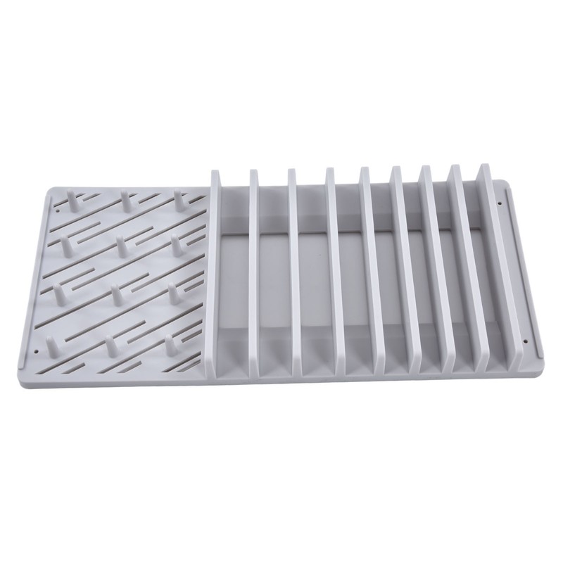 Dish Drying Mat with Rack Water Absorption Folding Design Dish