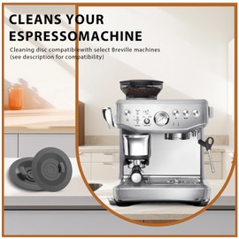 SFIELCAPA 54mm Espresso Backflush Cleaning Disc for Breville Espresso Machines 2 Pack Silicone Blind Filter Disk – Durable Espresso Machine Cleaner Accessories