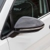 Unbranded Carbon Fiber Black Side Mirror Cover Cap for VW