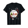 Gingerbread Nurse Snowman On Stethoscope Doctor Xmas Moon T-Shirt, black