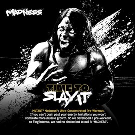 Mutant Madness Pre-Entreno Ultra Concentrado con Cafeína Naranja 285 g