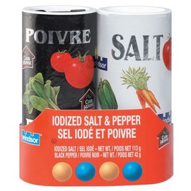Windsor Iodized Salt and Pepper Shaker - 42 G