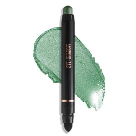 Erinde Lápiz De Sombra De Ojos de dos Puntas en Verde Brillante, Resistente al Agua y Larga Duración, Sombra De Ojos en Crema Con Acabado Metálico, Altamente Pigmento De Color,#10