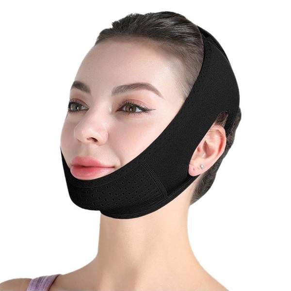 LUMOOM face tape lifting gesicht, Wiederverwendbare V-Linienmaske, Gesichtsbandage für Wange