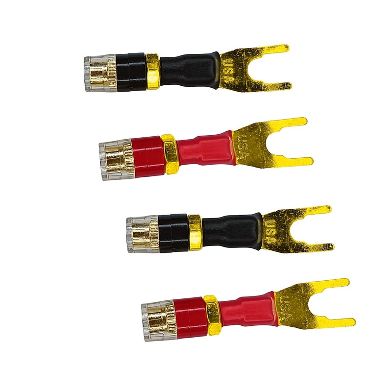 Funayama Spades Fork Plug to Twist Binding Post Banana Female