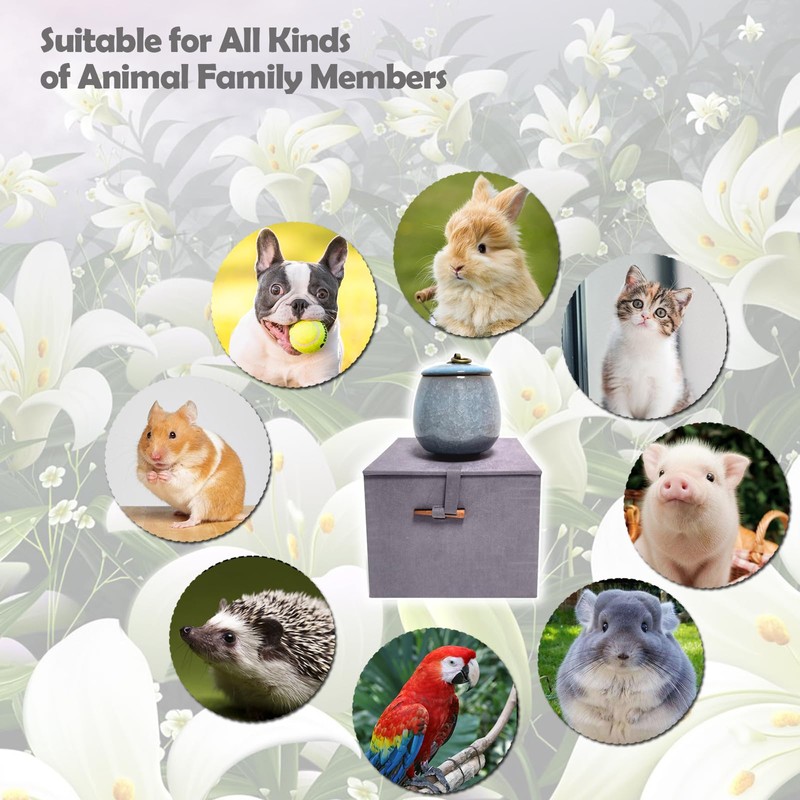 Ceramic Pet Urn for Ashes, Dog Urn Cat Urn Handicrafted