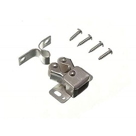 DOUBLE ROLLER CATCH TWIN CUPBOARD LATCH BZP WITH SCREWS