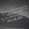 PAIR 02-15 Fit Civic SOHC i-VTEC Decal Sticker OEM SIZE!