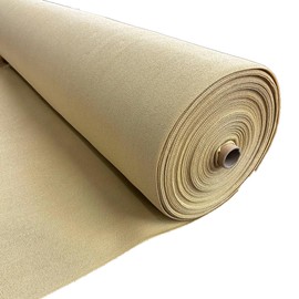 Farm Plastic Supply - Sand/Tan Shade Cloth - 85% - Mesh Fabric for Fence Privacy Screen, Garden Shade, Mesh Fence Screening, Shade Cloth Rolls, Wind Screen (20' x 10')
