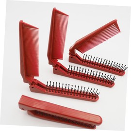 Beavorty 2pcs Compact Folding Hair Brush Portable Combs for Easy Styling Travel-friendly Design for Purse Pocket Ergonomic Handle for Comfort