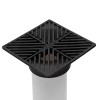 NDS 6 in. Plastic Square Drainage Grate in Black