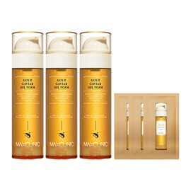 [Home Shopping Same] Max Clinic Oil Foam Cleansing Gold Caviar 3 Large Capacity 110g + 3 Samples / [홈쇼핑 동일] 맥스클리닉 오일 폼 클렌징 골드 캐비어 대용량 110g 3개+샘플3개