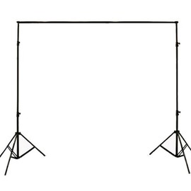 ePhoto 2400 Watt Photo Video Portrait Lighting Kit with Black Muslin Background Support Stands Case H9004SB269B