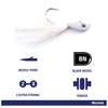 Mustad Big Eye Bucktail 4 oz - Black/Silver