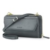 nuoku Womens RFID Wallet Purse Wristlet Crossbody Clutch with Zip