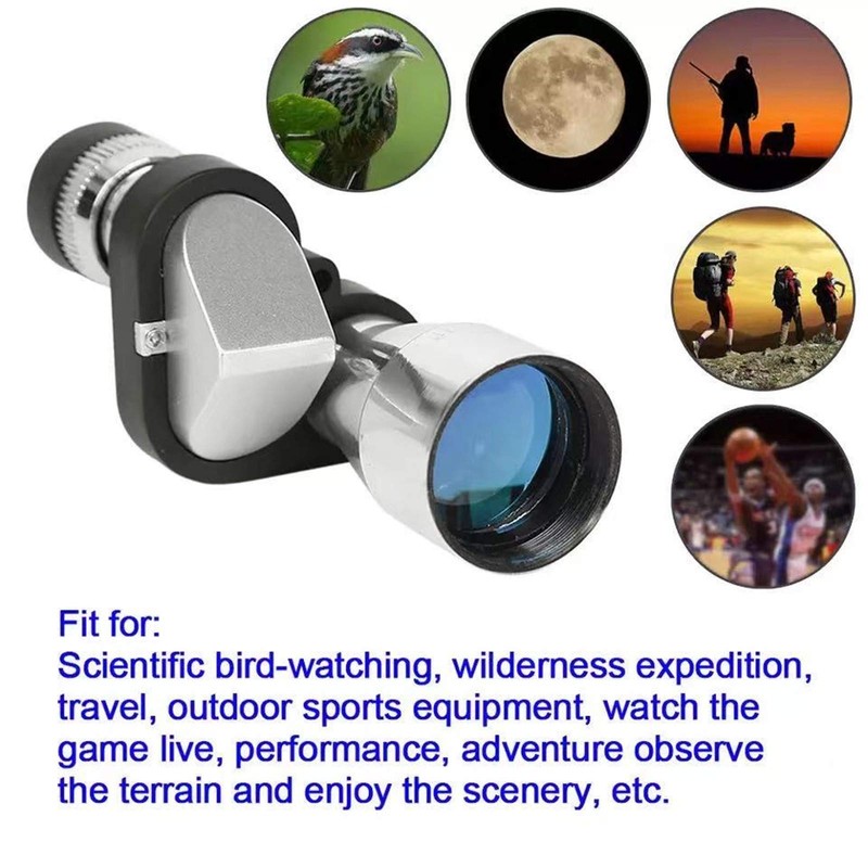 Compact Monocular Telescope for Adults, Portable Handheld Mini Monocular with