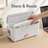 Desktop Cable Management Box for Chargers - Covered PP Organizer