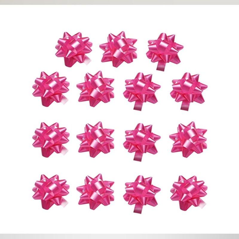 Kissymix 40 Piece Pink Ribbon and Bow Pack - Pink