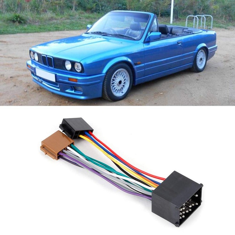 KIMISS Radio Wiring Harness, Fits for E36 E46 E39 Car