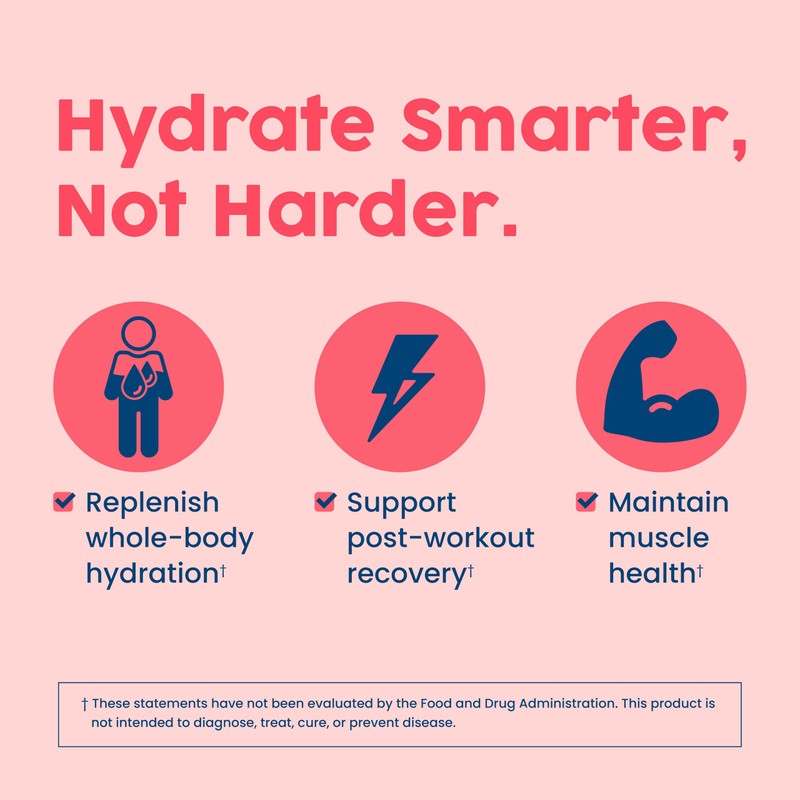 NativePath Native Hydrate Stick Packs, Sugar Free Electrolytes Powder with