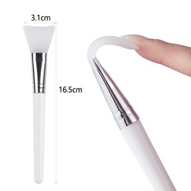 Face Mask Brush, Hairless Silicone Cosmetic Scrapers, Facial Mud Mask ​Applicator Brush, for Applying Facial Mask, Eye Mask, Serum or DIY (2 Pcs)