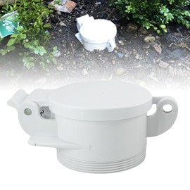 RULLINE 4" Sewer Cap Compatible with RV Sites Campground RV Sewer Cover Male Sewer Adapter Sewer Cleanout Cap