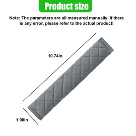 GAOLAOSY 5PCS Extra Long Car Seat Belt Cover Pads, Soft Breathable Auto Seat Shoulder Strap Pad for Protecting Neck, Vehicle Interior Seatbelt Protector Accessories for Most Cars (Grey)