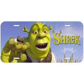 Shrek Say Hi Aluminum Car Tag Novelty License Plate