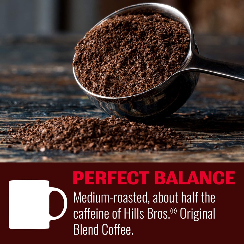 Hills Bros Perfect Balance Ground Coffee, Medium Roast,Full-Bodied Classic Rich