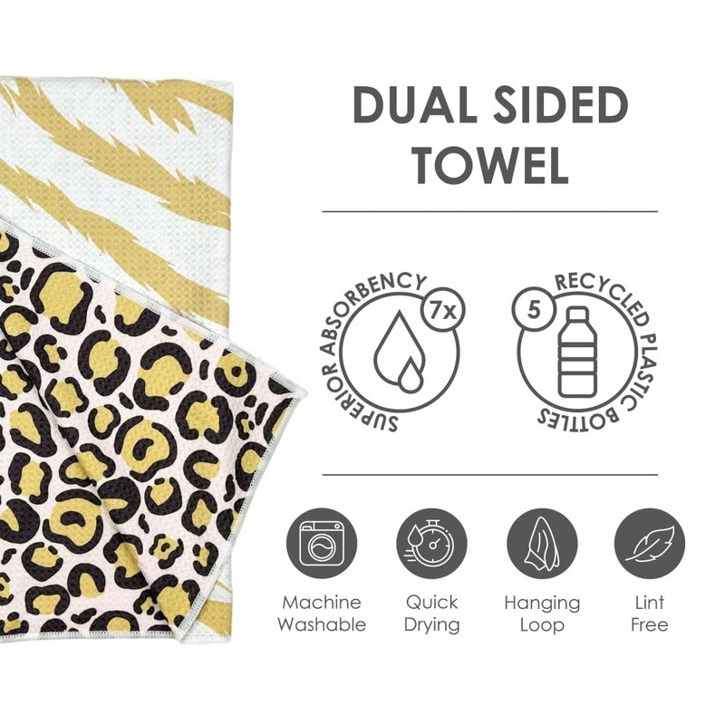 BUZZEE - Kitchen Tea Towel - Quick Dry Microfiber Cloth