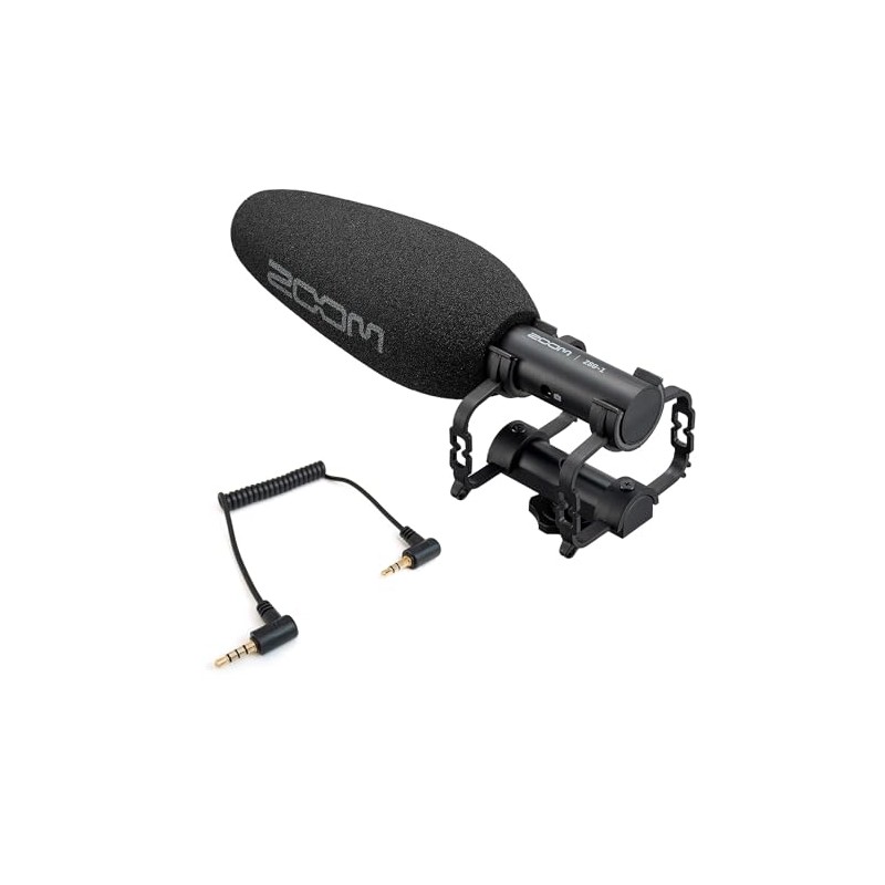 Zoom ZSG-1 Directional Microphone for Camera and Smartphone + Keepdrum