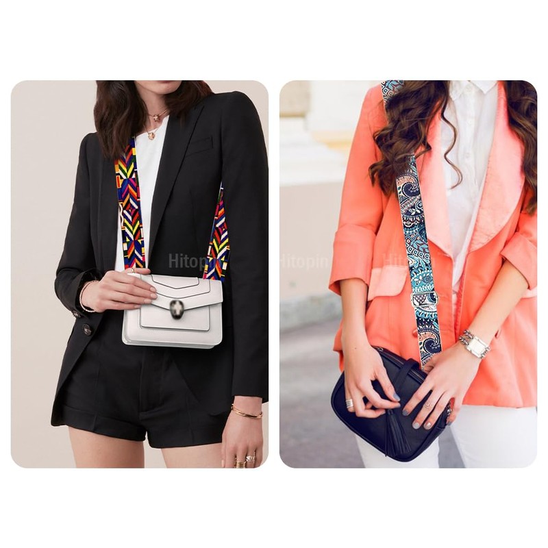 Hitopin Pack of 5 Etnische Art Bag Shoulder Strap, Women's